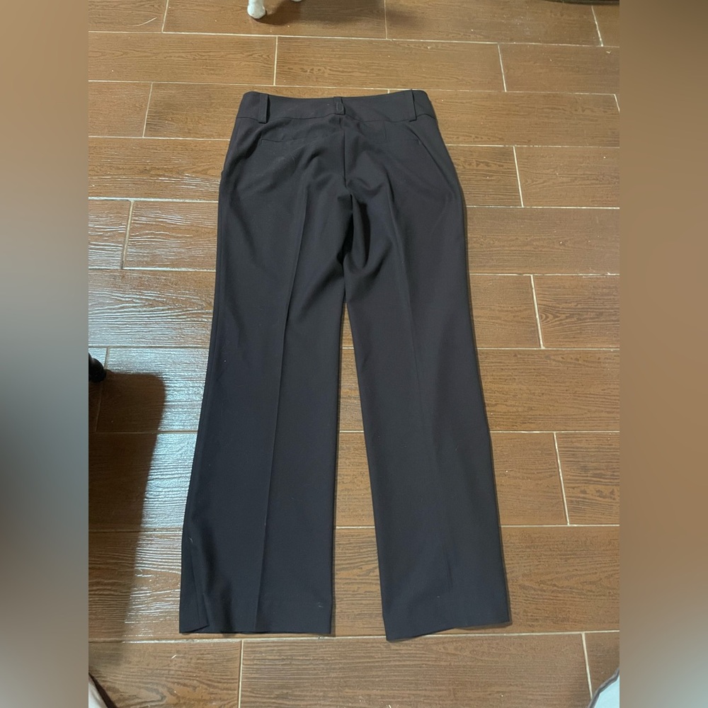 Karen Kane brown pant wide Leg 4 polyester rayon spandex side pockets belt loops - Picture 6 of 11
